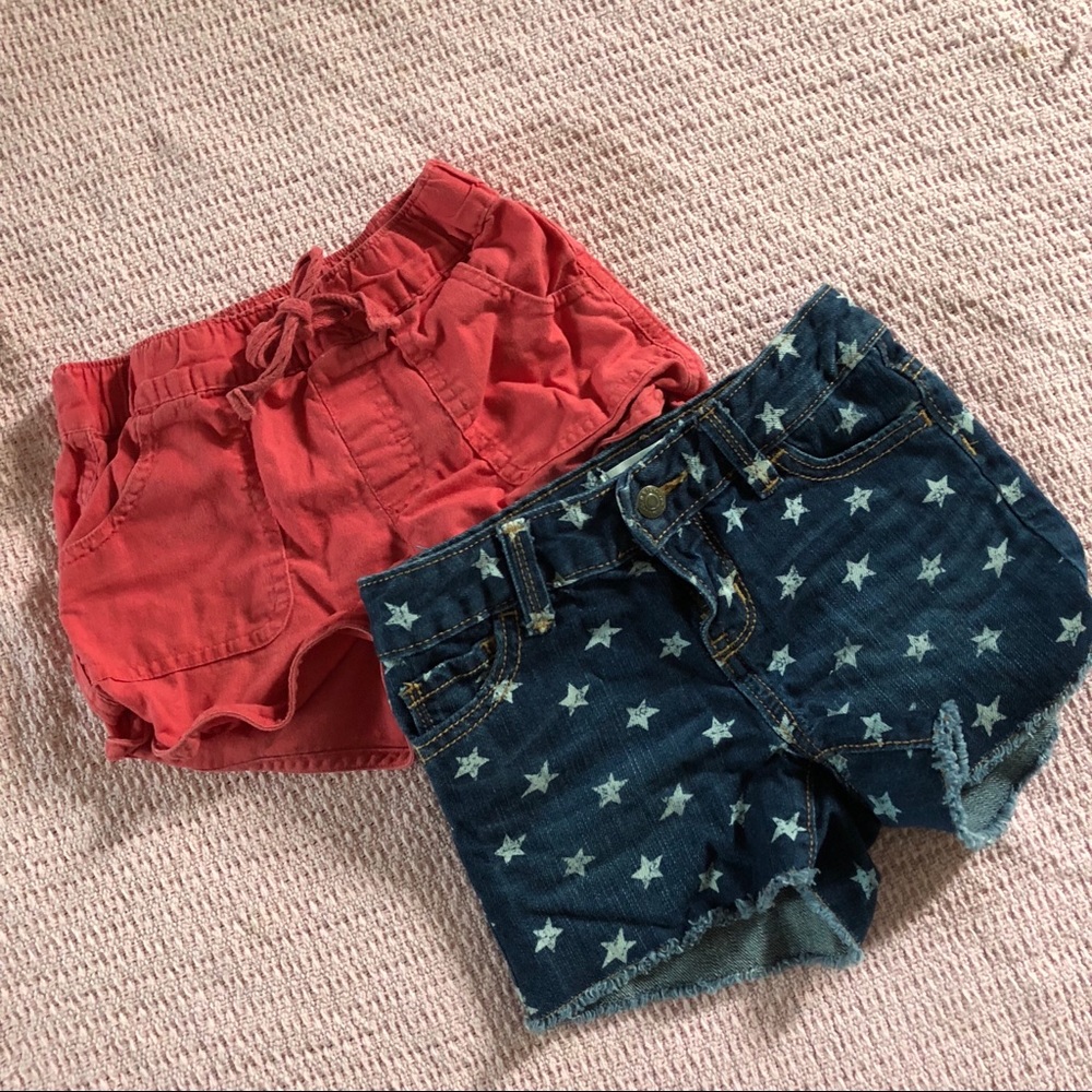 2 pairs of girls shorts. Size 5